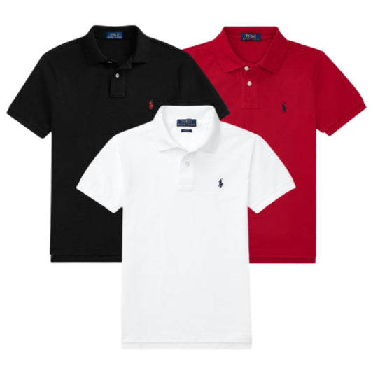BUY 1, GET 3 – COTTON PIQUÉ POLO SHIRT SET